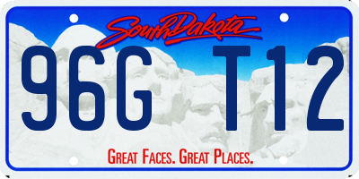 SD license plate 96GT12