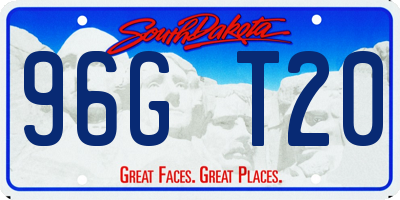 SD license plate 96GT20