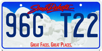 SD license plate 96GT22