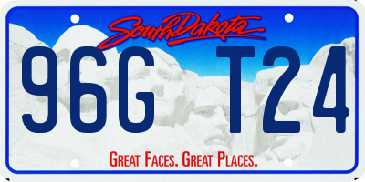 SD license plate 96GT24