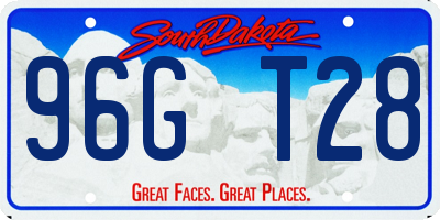 SD license plate 96GT28