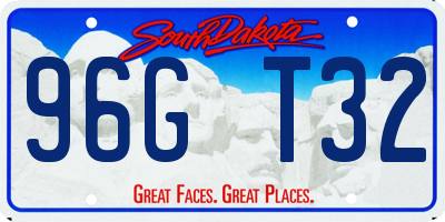 SD license plate 96GT32