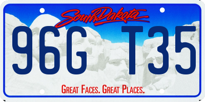 SD license plate 96GT35