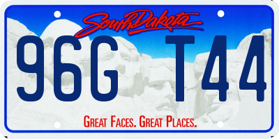 SD license plate 96GT44