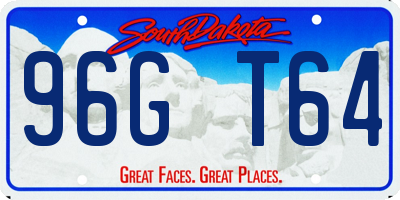 SD license plate 96GT64