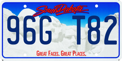 SD license plate 96GT82