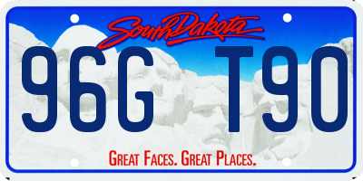 SD license plate 96GT90