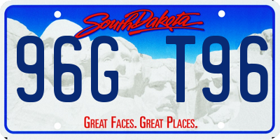 SD license plate 96GT96