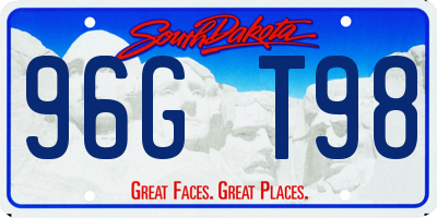 SD license plate 96GT98