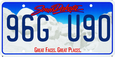 SD license plate 96GU90