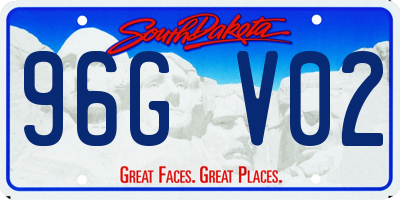 SD license plate 96GV02