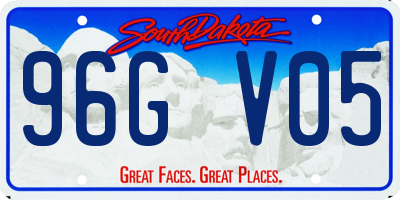 SD license plate 96GV05