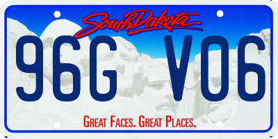 SD license plate 96GV06