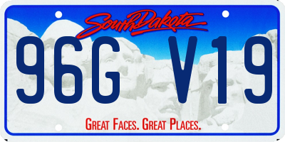 SD license plate 96GV19