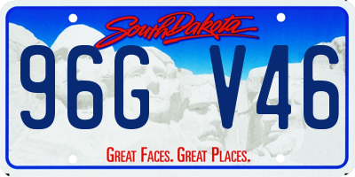 SD license plate 96GV46