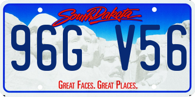 SD license plate 96GV56