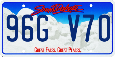 SD license plate 96GV70