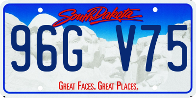SD license plate 96GV75