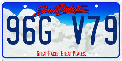 SD license plate 96GV79