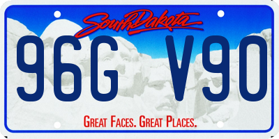 SD license plate 96GV90