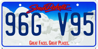 SD license plate 96GV95