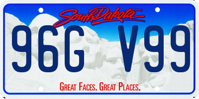 SD license plate 96GV99