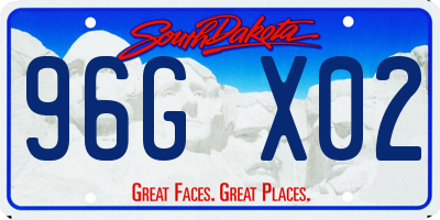 SD license plate 96GX02