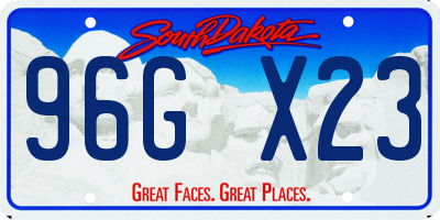 SD license plate 96GX23