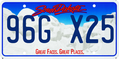 SD license plate 96GX25