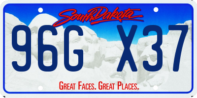 SD license plate 96GX37
