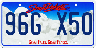 SD license plate 96GX50