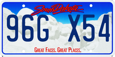SD license plate 96GX54