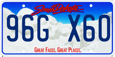 SD license plate 96GX60