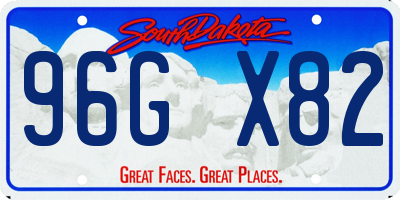 SD license plate 96GX82