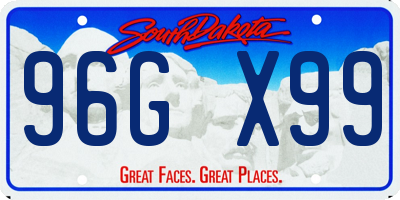 SD license plate 96GX99