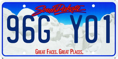 SD license plate 96GY01