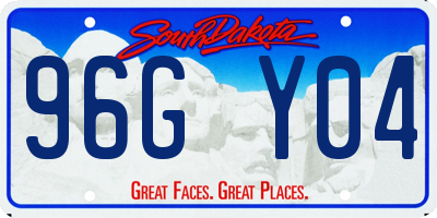 SD license plate 96GY04