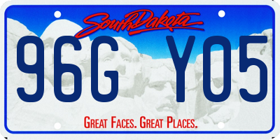 SD license plate 96GY05