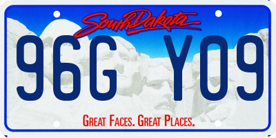 SD license plate 96GY09