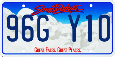 SD license plate 96GY10