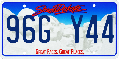 SD license plate 96GY44