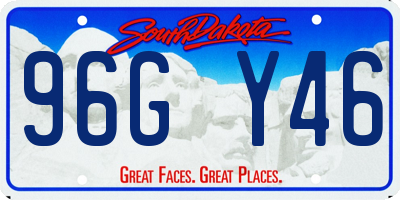 SD license plate 96GY46