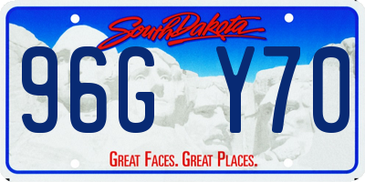 SD license plate 96GY70