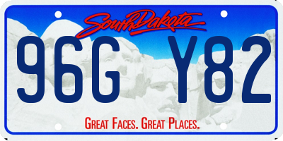 SD license plate 96GY82