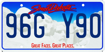 SD license plate 96GY90