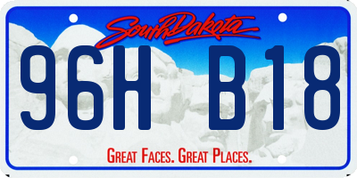 SD license plate 96HB18