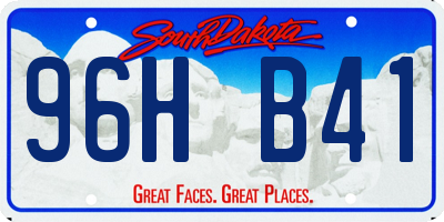 SD license plate 96HB41