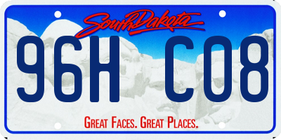 SD license plate 96HC08