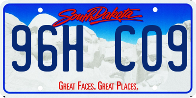 SD license plate 96HC09