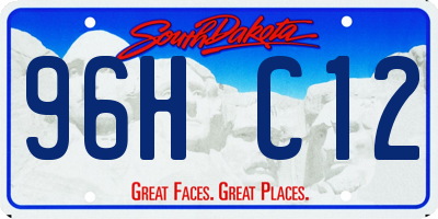 SD license plate 96HC12